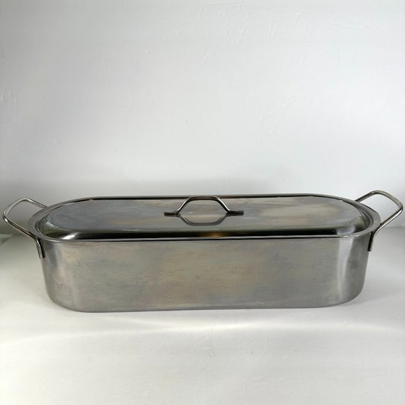 Kitchen Stainless Steel Fish Poacher With Rack And Lid Poshmark